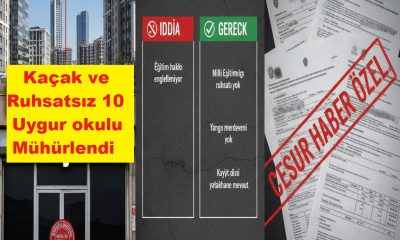 Uygur Derneklerinin kaçak eğitim merkezleri mühürlenmiş