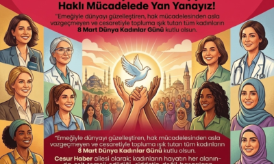 Cesaretiyle topluma ışık tutan tüm kadınların 8 Mart Dünya Kadınlar Günü kutlu olsun.