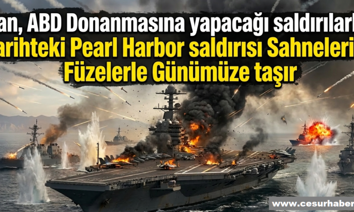 İran,ABD Donanmasını Pearl Harbor saldırısı Sahnelerini Füzelerle Günümüze taşır