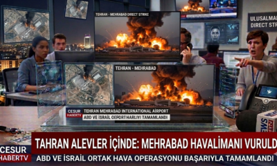 Tahran’da Alevler Gökyüzünü Sardı: Mehrabad Havalimanı Ağır Bombardıman Altında!
