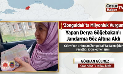 Zonguldak’ta Miyonluk vurgun yapan Derya Göğebakan’ı Jandarma göz altına aldı